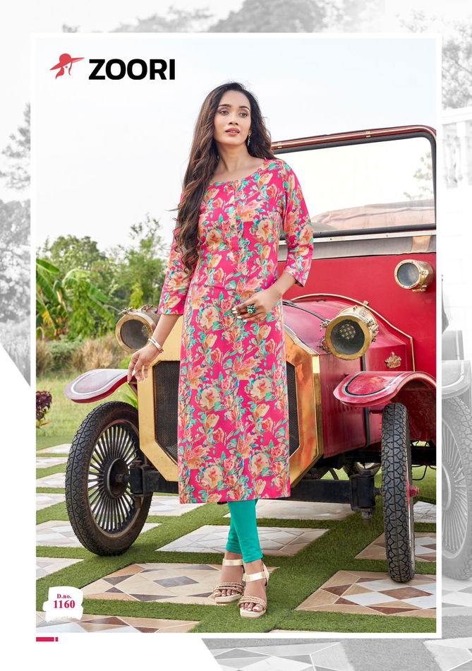 Akshara Vol 27 By Zoori Rayon Printed Kurtis Wholesale Shop In Surat